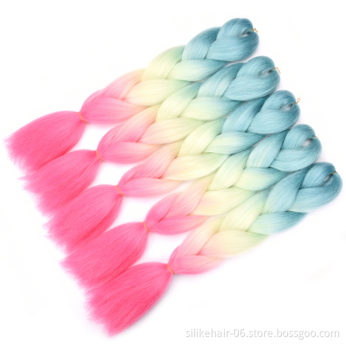 ombre braiding Synthetic hair Expression Braids Jumbo Extension Accessory China ManufacturerBestselling african style hair bulk